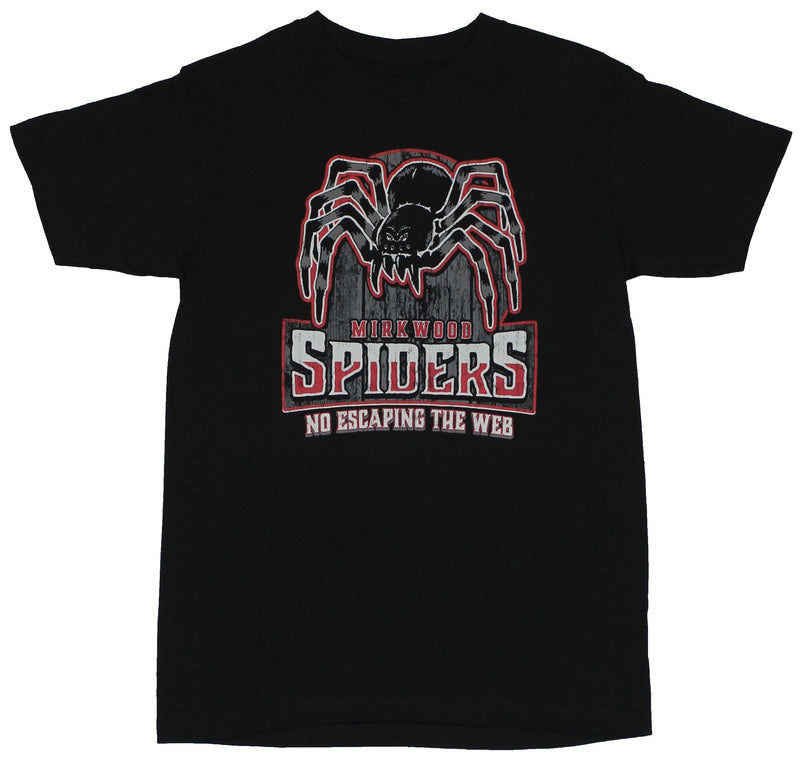 The Hobbit Mens T-Shirt - Mirkwood Spiders No Escaping the Web Image