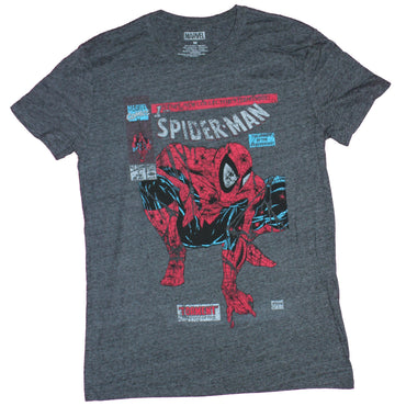 Spider-Man Mens T-Shirt - Issue 1 Mcfarlane Classic Distressed Cover