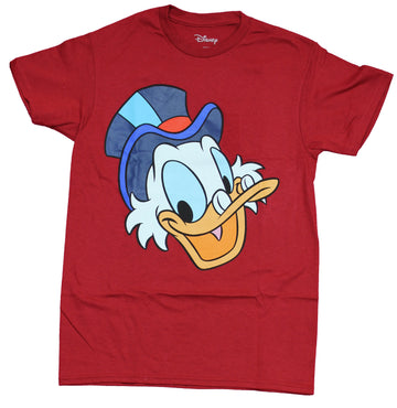 Scrooge Mcduck Disney Mens T-Shirt - Classic Large Face Image