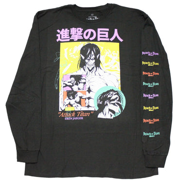 Attack on Titan Mens Long SleeveT-Shirt -  Final Season Eren Jaeger Titan Pose
