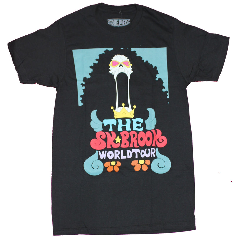 One Piece Mens T-Shirt - Ska Brook Tour Colorful Skull Image - Inmyparentsbasement.com
