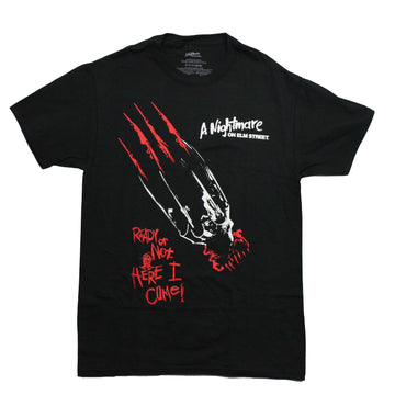 Friday the 13th Mens T-Shirt - Freddy Glove "Ready Not Here I Come"