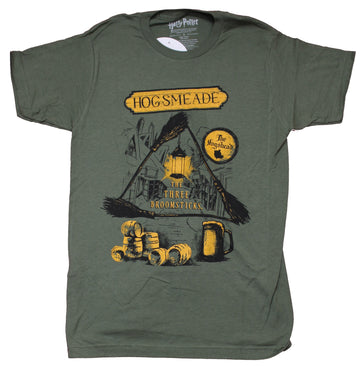 Harry Potter Mens T-Shirt - Hogsmeade The Three Broomsticks Triangle Image