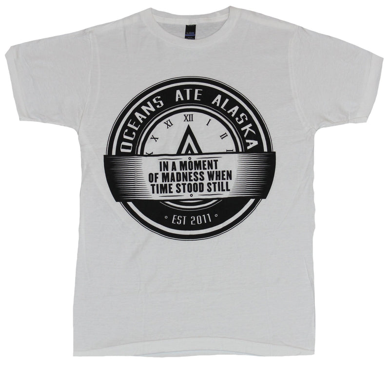 Oceans Ate Alaska Mens T-Shirt - In A Moment Of Madness Clock Face Logo Image - Inmyparentsbasement.com