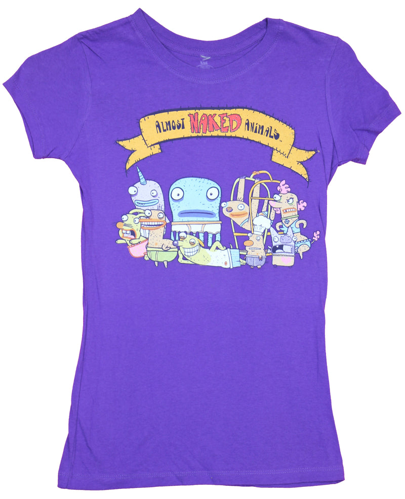 Almost Naked Animals Girls Juniors T-Shirt - Cast Under Logo