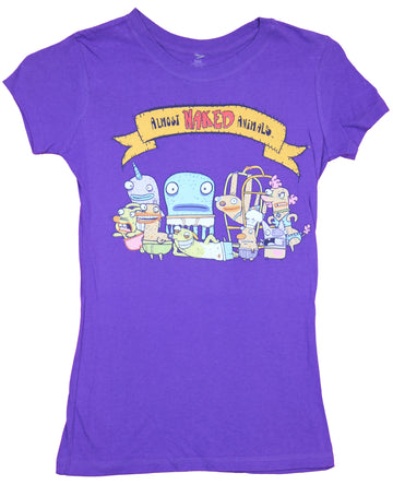 Almost Naked Animals Girls Juniors T-Shirt - Cast Under Logo