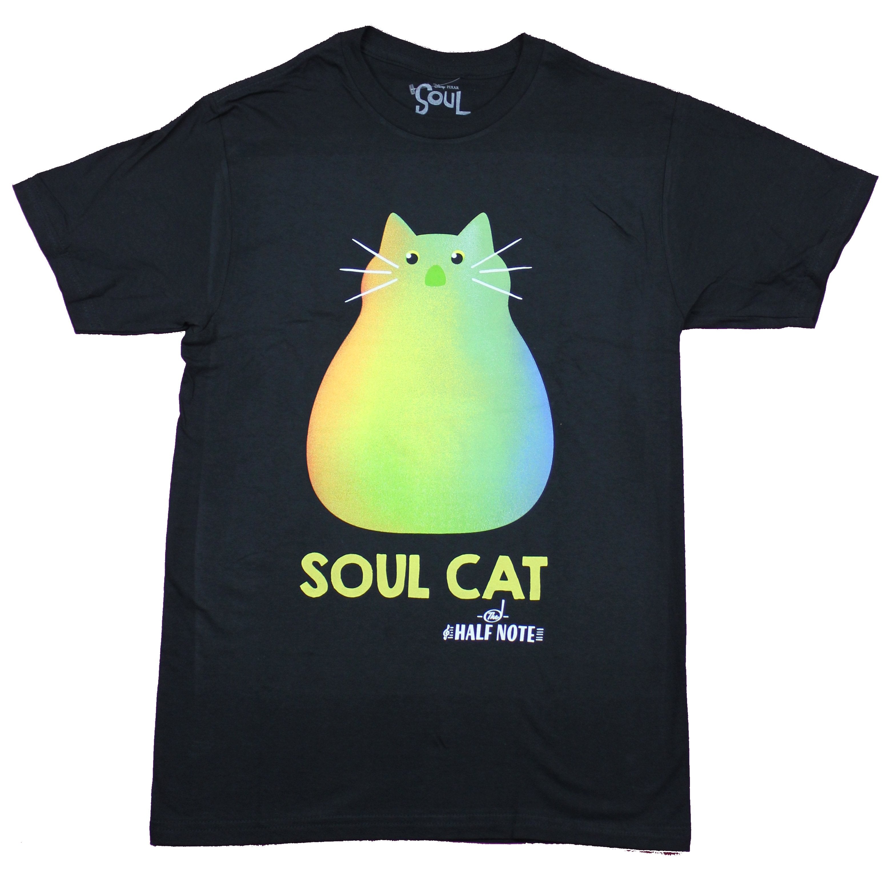 Soul Pixar Mens T-Shirt  - Soul Cat Rainbow The Half Note Image