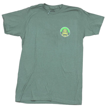 Avatar the Last Airbender Mens T-Shirt - Earth Kingdom Lapel Big Circle Logo Back