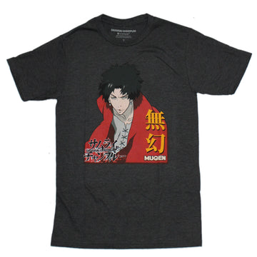 Samurai Champloo Mens T-Shirt - Mugen Yellow Kanji