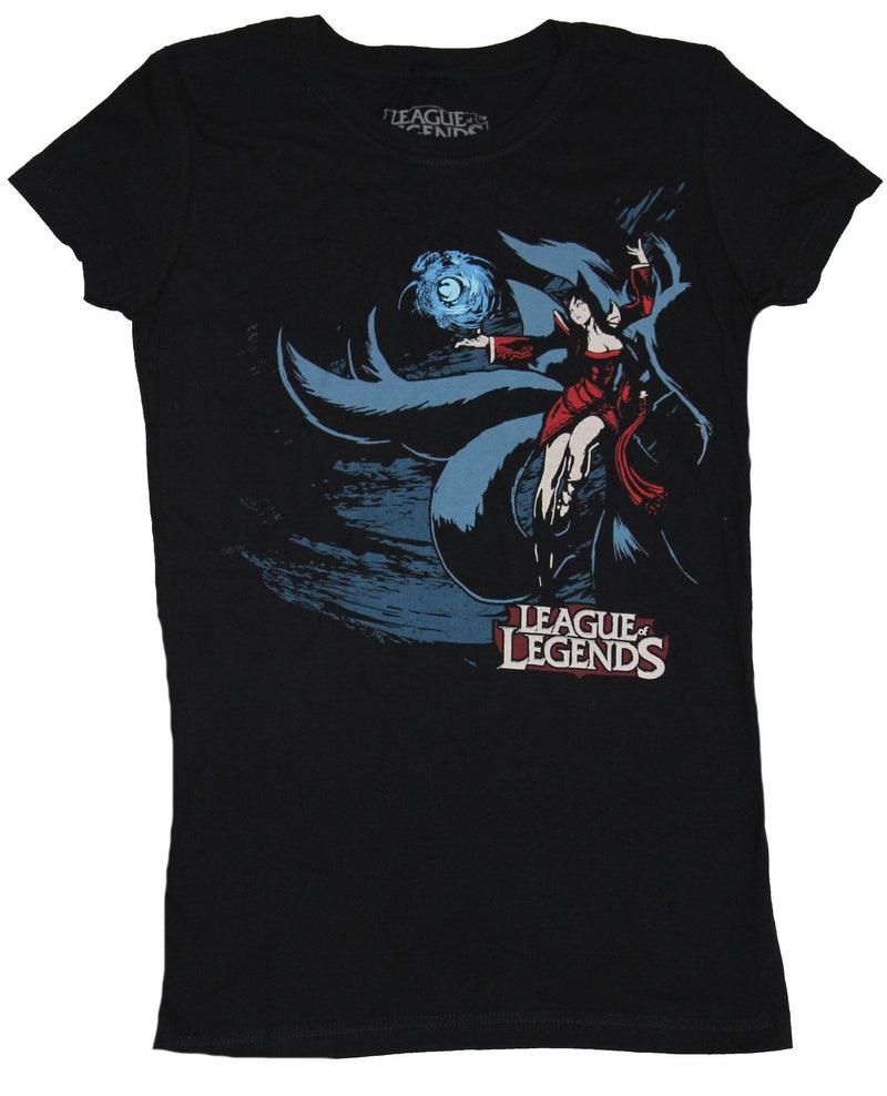 League of Legends Girls Juniors T-Shirt - Ahri Original Splash Art Image