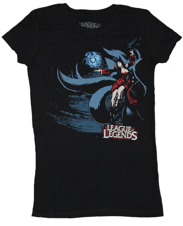 League of Legends Girls Juniors T-Shirt - Ahri Original Splash Art Image