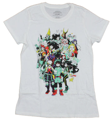 My Hero Academia Girls Juniors T-Shirt - Class 1-A Giant Group Image