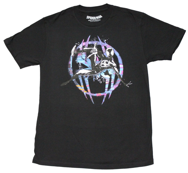 Spider-Man Across the Spider-Verse Mens T-Shirt - Miles Morales Splattered