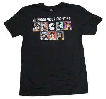 Mortal Kombat Mens T-Shirt - Choose Your Fight Pixeled Fighters