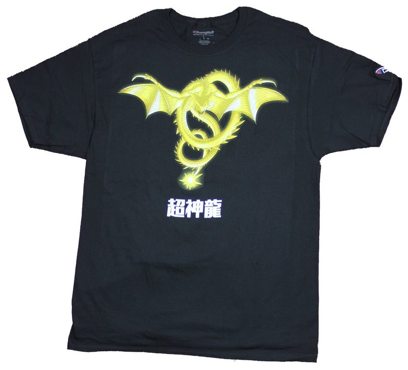 Dragon Ball Z Champion Mens T-Shirt - Golden Shenron Dragon Image - Inmyparentsbasement.com