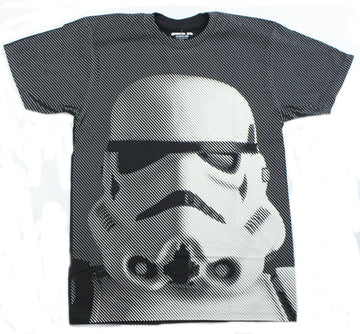 Star Wars Mens T-Shirt - Giant Half Tone Stormtrooper Face Image