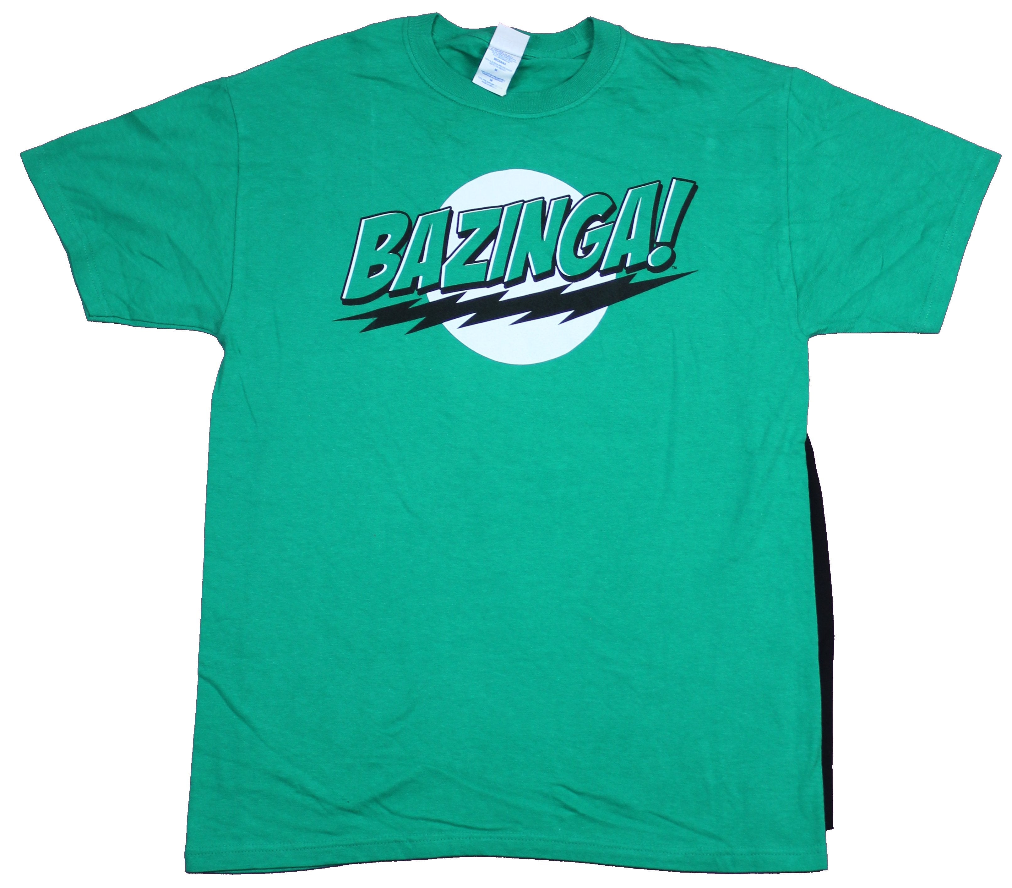 The Big Bang Theory Mens T-Shirt  - Bazinga Caped Classic Bazinga Logo