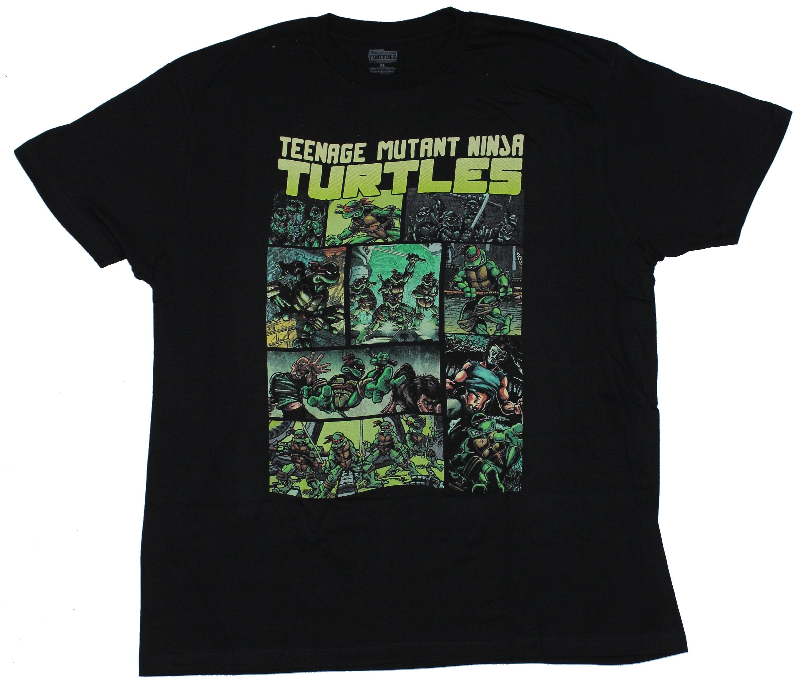 Teenage Mutant Ninja Turtles Mens T-Shirt - Color Eastman Panels