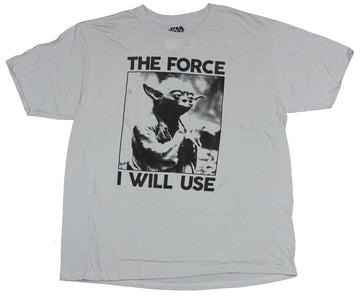 Star Wars Mens T-Shirt - The Force I Will Use Yoda Image