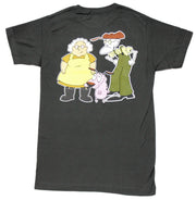 Courage the Cowardly Dog  Mens T-shirt -  Muriel & Eustace - Inmyparentsbasement.com