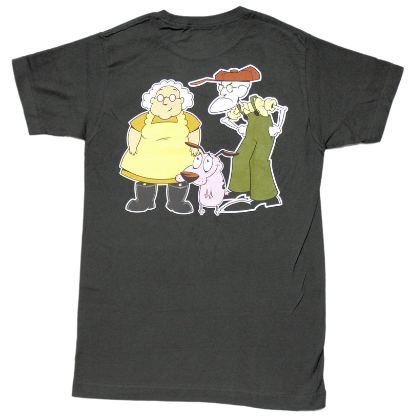 Courage the Cowardly Dog  Mens T-shirt -  Muriel & Eustace - Inmyparentsbasement.com