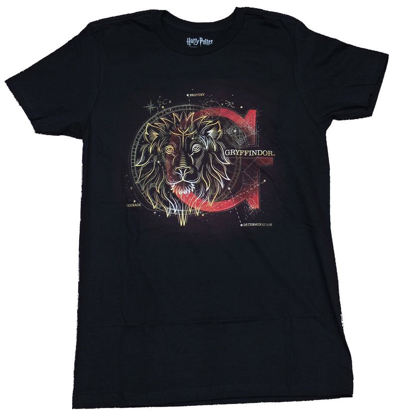 Harry Potter Mens T-Shirt  -  Gryffindor Constellation Lion Image