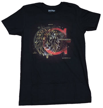 Harry Potter Mens T-Shirt  -  Gryffindor Constellation Lion Image