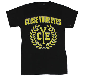 Close Your Eyes Mens T-Shirt  - CYE Distressed Wreath Logo
