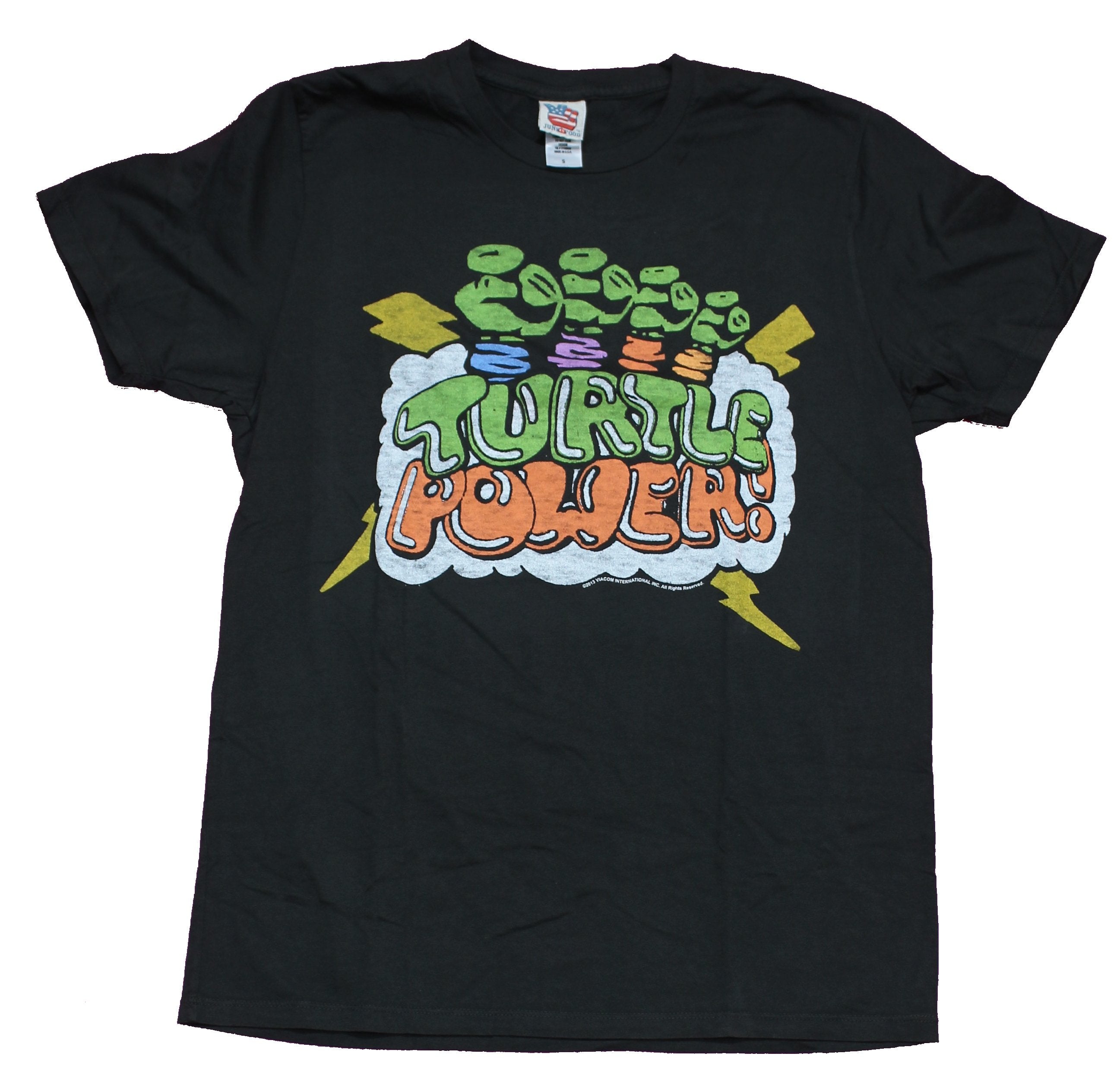 TMNT Tee Shirt Black Cotton Teenage Mutant Ninja Turtles 