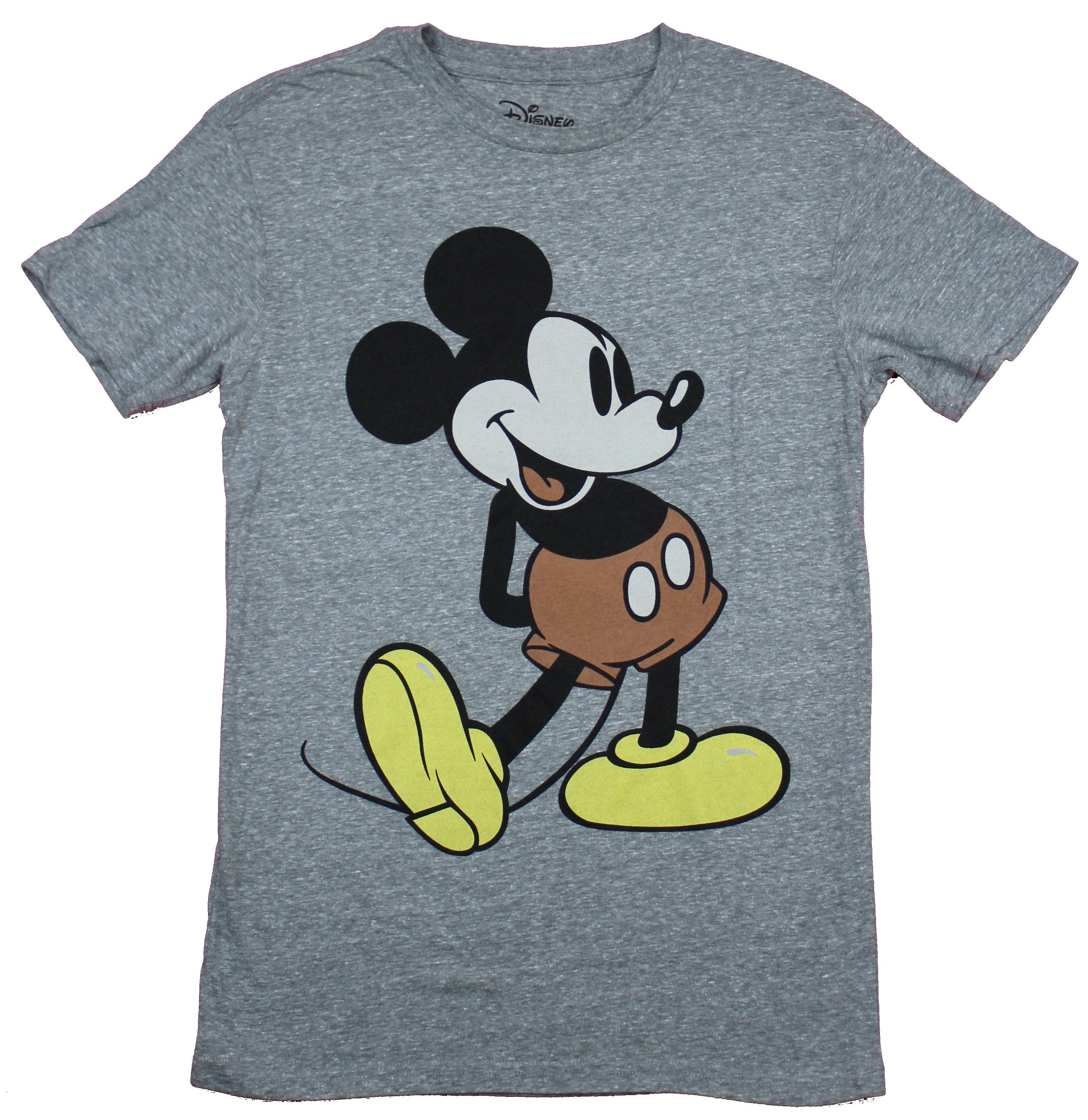 Mickey Mouse Mens T-Shirt  - Leg Kicked Classic Mickey Image