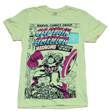 Captain America Mens T-Shirt - King Kirby Mad Bomb Cover Image