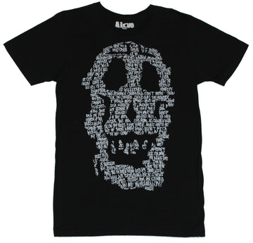 A Love Mens T Shirt  - Word Skull Scribble Image [Apparel]