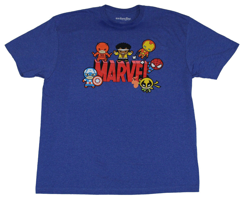 Marvel Comics Mens T-Shirt - Cuties Playing On the Word Logo Image