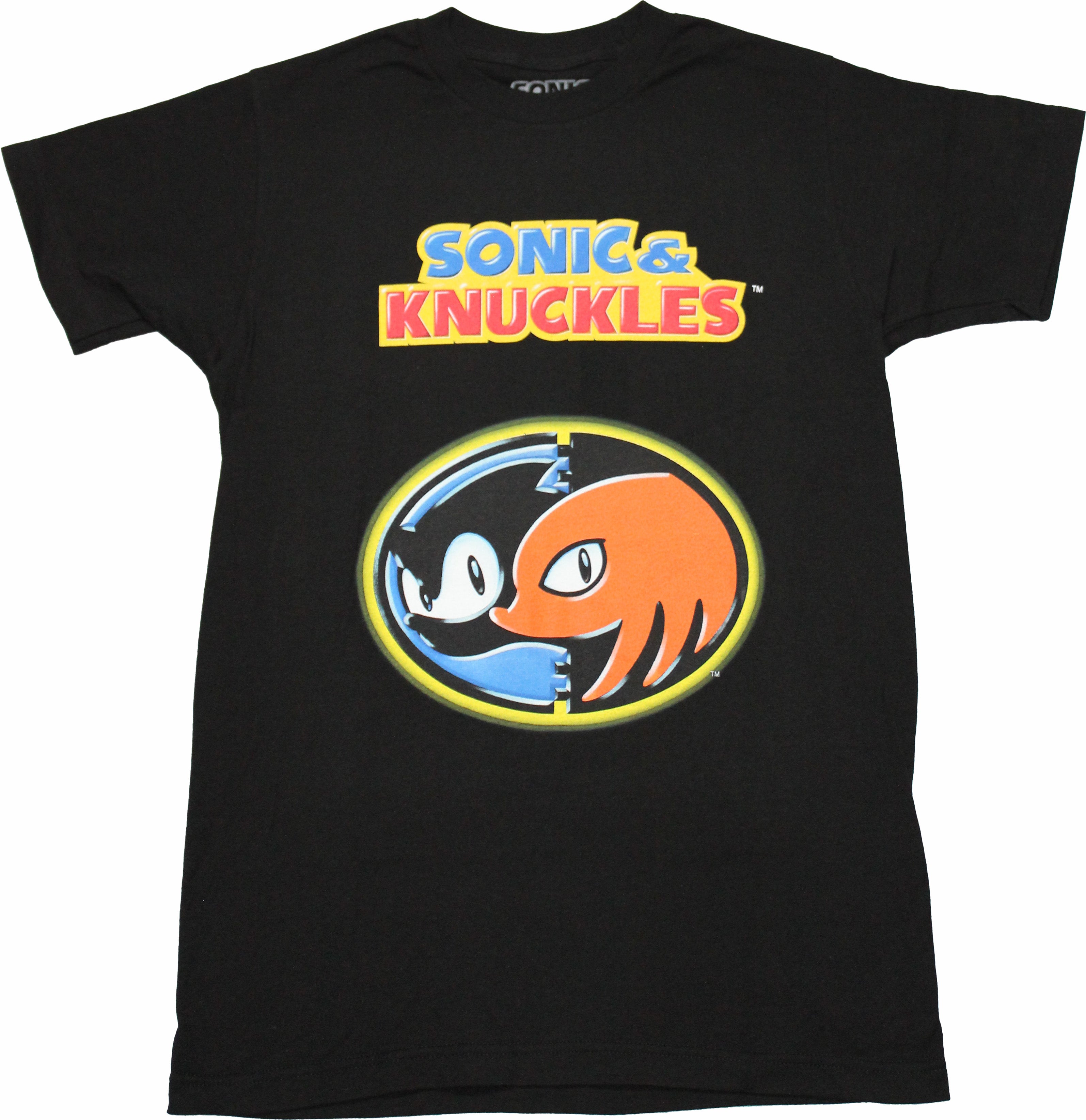 Sonic The Hedgehog Mens T-Shirt - Classic Sonic & And Knuckles Logo