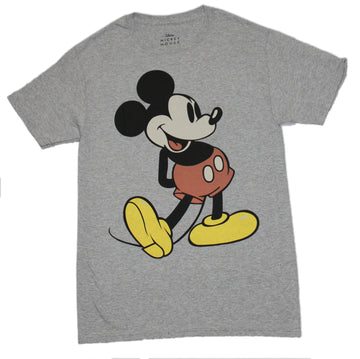 Mickey Mouse Mens T-Shirt -  Leg Kicked Classic Image