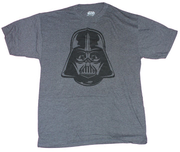 Star Wars  Mens  T-Shirt - Darth Vader Simple Face Stencil Design