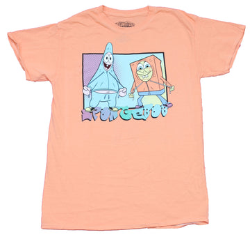 Spongebob Squarepants Mens T-Shirt -  Patrick & Bob in Hoodie Gear