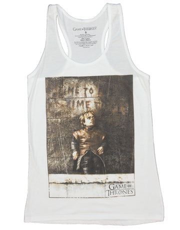 Game of Thrones Juniors Girls Tank Top -  Tyrion Lanister Time to Time Image