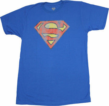 Superman  Mens T-Shirt - Distressed Super Distressed Logo