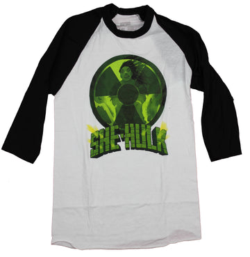 She-Hulk Mens Raglan T-Shirt- Gamma Logo She Hulk Image