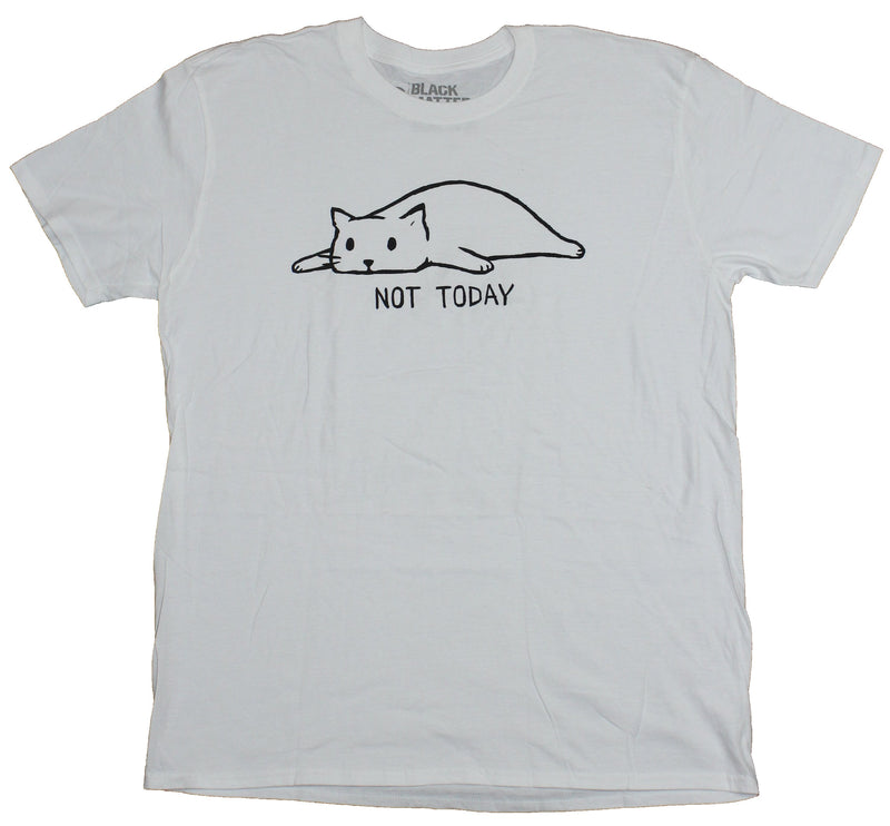 Black Matter Mens T-Shirt - Not Today Lazy Fox Image - Inmyparentsbasement.com