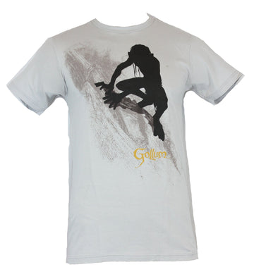 The Hobbit Mens T-Shirt - Gollum Silhouette Image Above Name