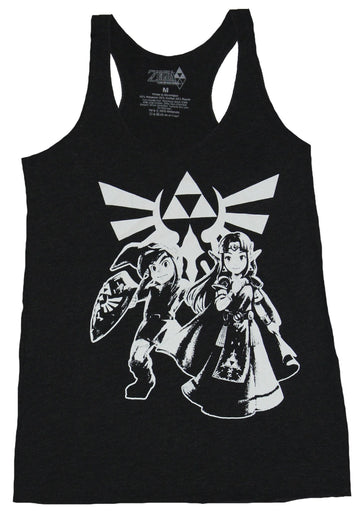 Legend of Zelda Girls Juniors Tank Top - Link Between Worlds Happy Couple