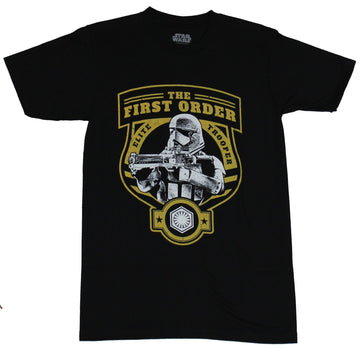 Star Wars Force Awakens Mens T-Shirt - The First Order Elite Trooper Image