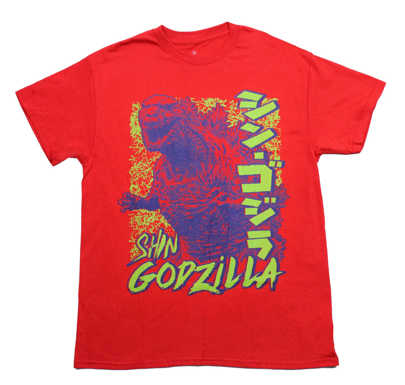 Godzilla  Mens T-Shirt -Distressed Shin Godzilla Roar