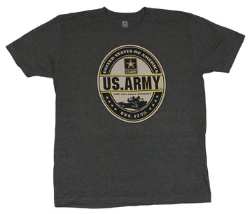 Army US Army Mens T-Shirt - "Are you Army Strong?" Circle Tank Logo