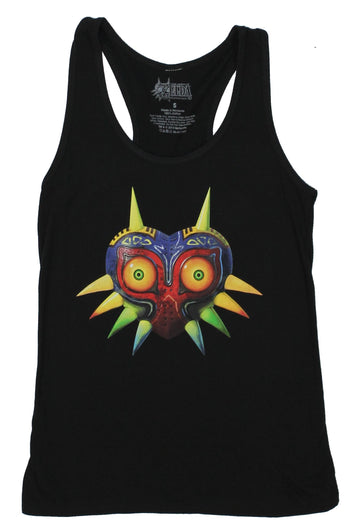 The Legend of Zelda Girls Juniors Tank Top - Majora's Mask Skullkid Heart Image