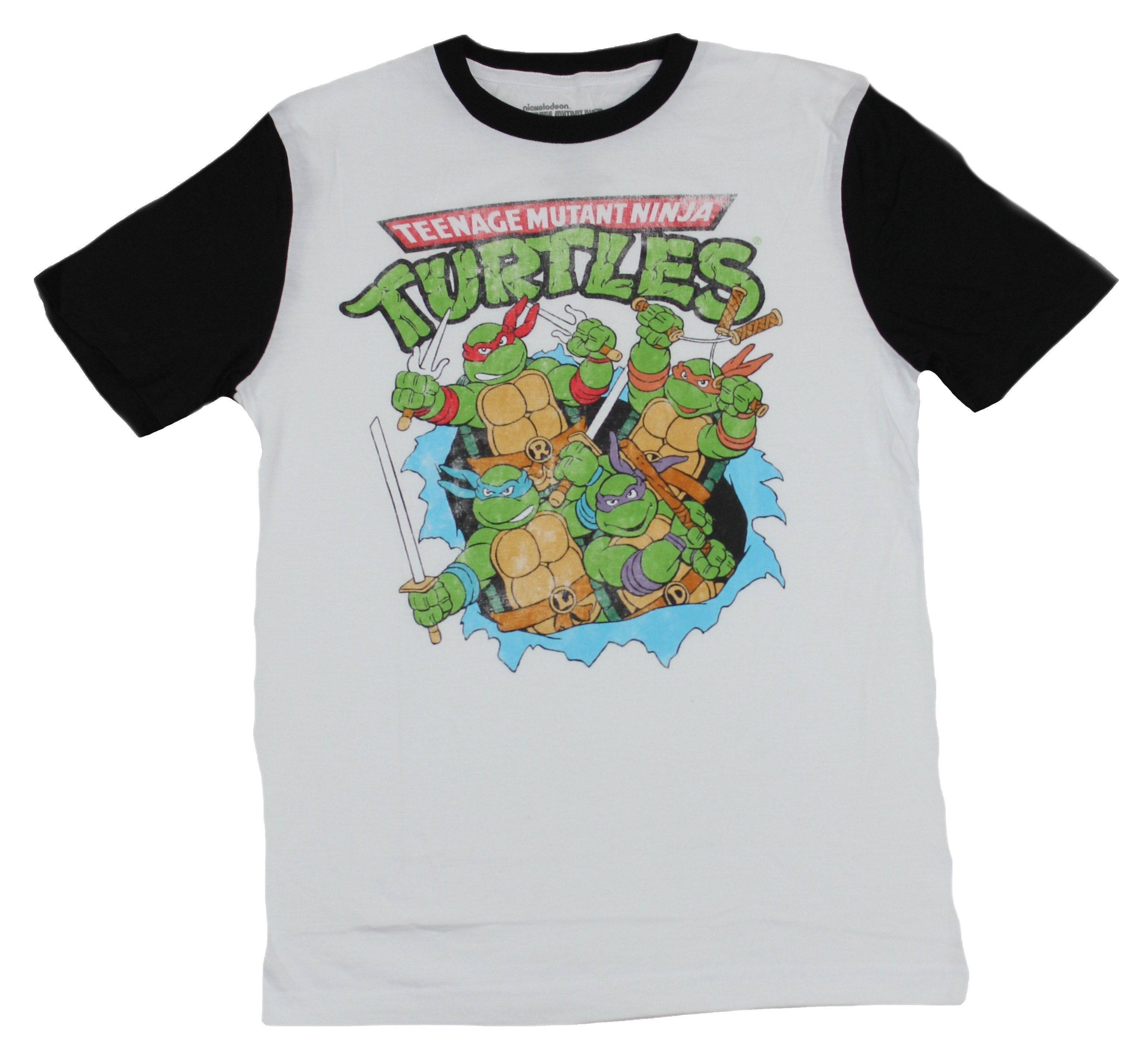  Nickelodeon Ninja Turtles Shirt With Mask and Raphael