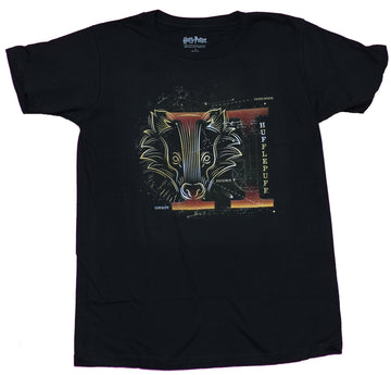 Harry Potter Mens T-Shirt  -  Hufflepuff Constellation Badger Image
