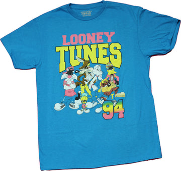 Looney Tunes Mens T-shirt - Sporty Style 94 cast under logo
